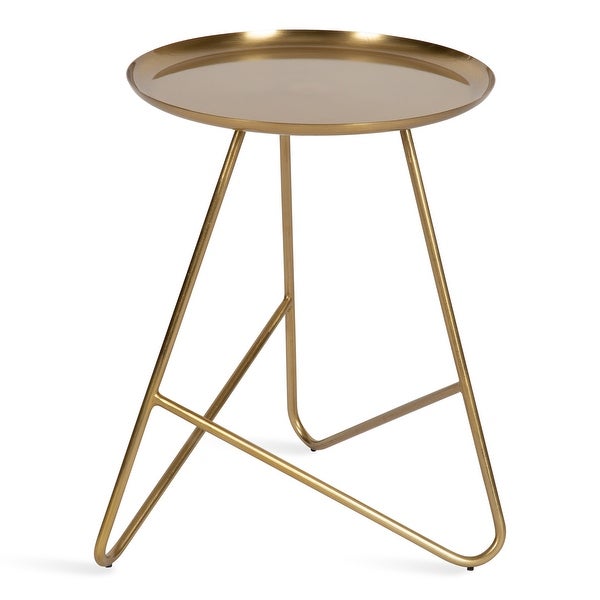 Kate and Laurel Birgit Metal Side Table - 16x16x21