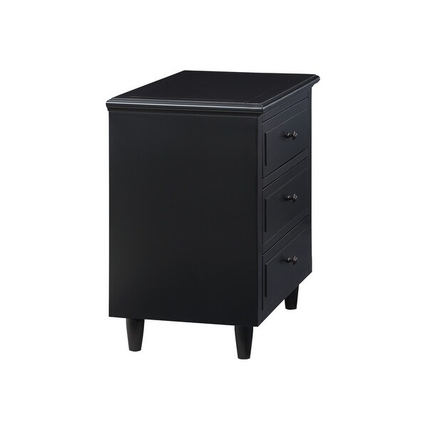 Modern Nightstand with 3 Drawers - - 36862574