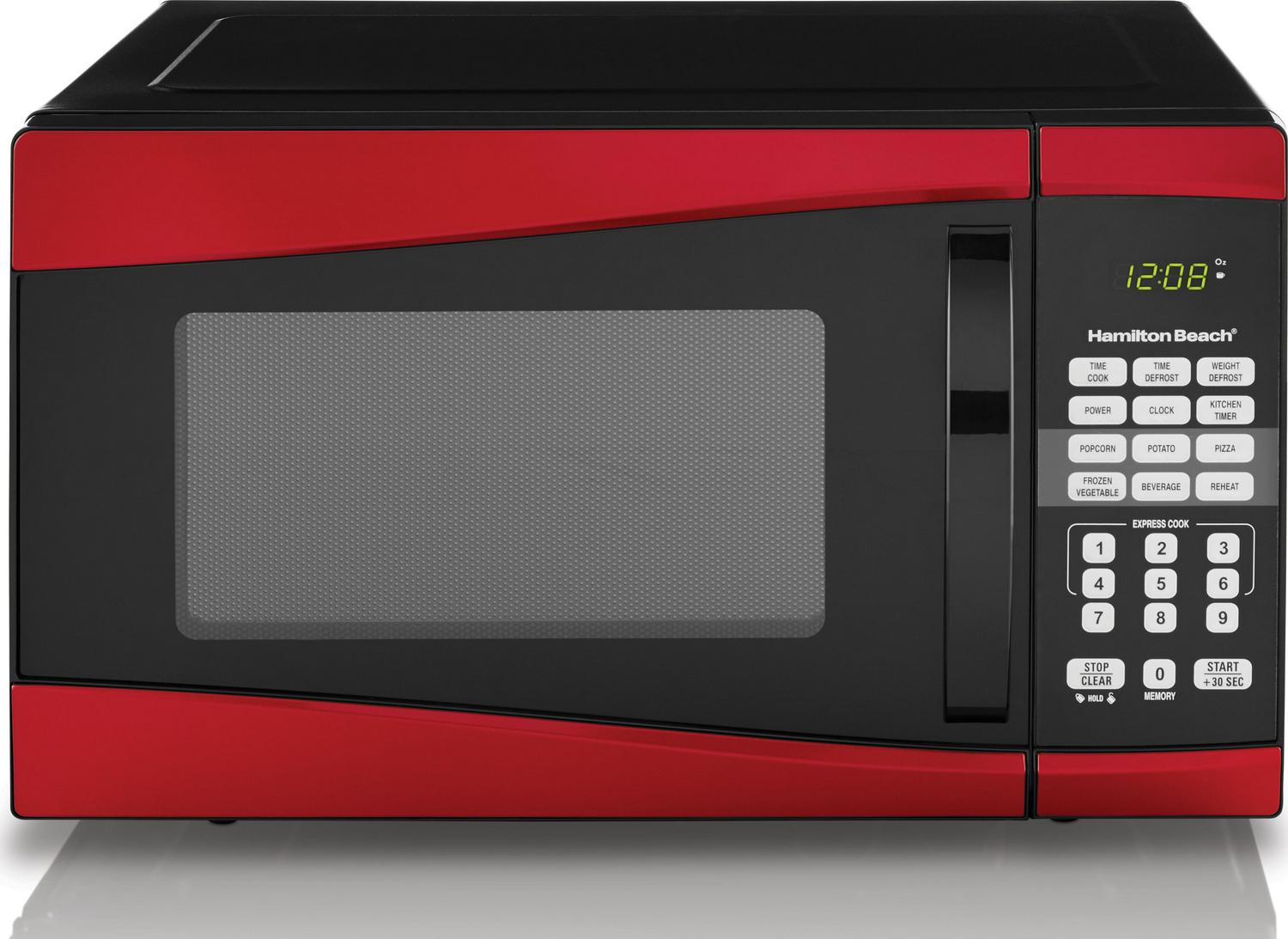 Hamilton Beach 09 Cu ft 900W Red Microwave oven  Crowdfused