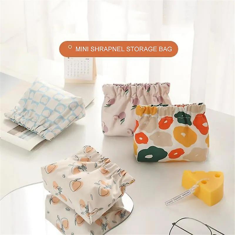 Women Mini Grils Storage Bag Portable Coin Purse Small Sanitary Napkin Storage Bag Earphone