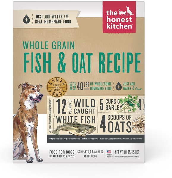 The Honest Kitchen Whole Grain Fish and Oat Recipe Dehydrated Dog Food