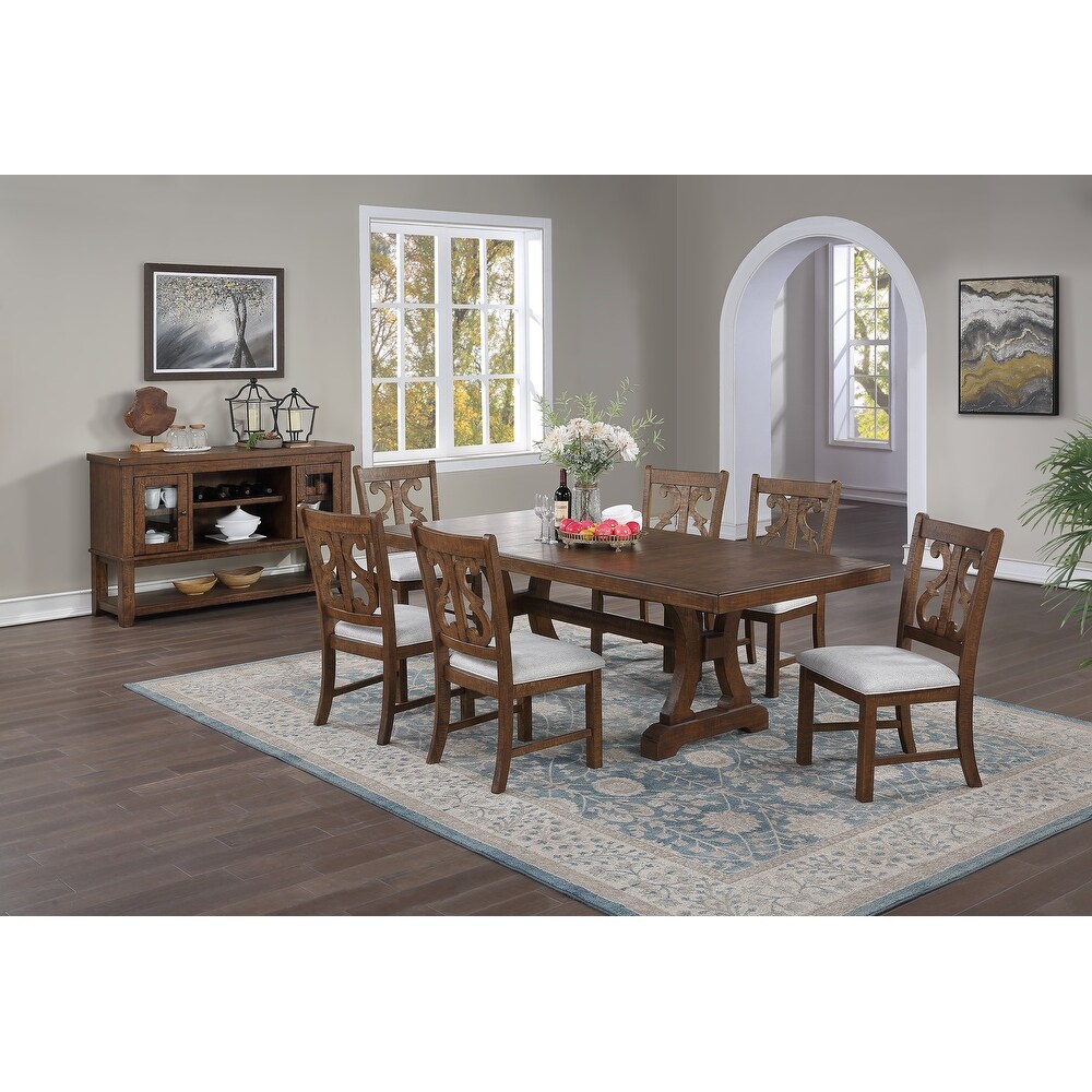 Rectangular Dining Table with 18 inch Leaf