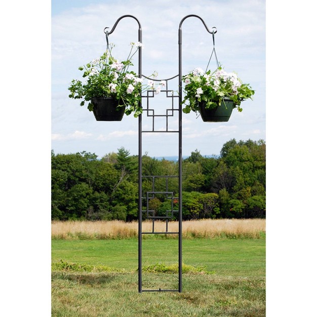 Iron Trellis For Climbing Plants Vegetables Modern Garden Decor Easy Assembly Durable