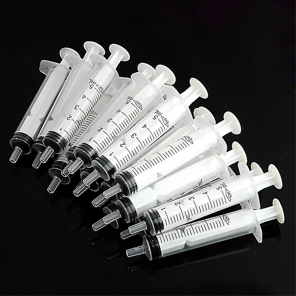 No Needle! 5 10 20 50 100pcs Reusable 5ml Hydroponics Plastic Nutrient Sterile Health Measuring Nutrient Syringe Tools Sampler