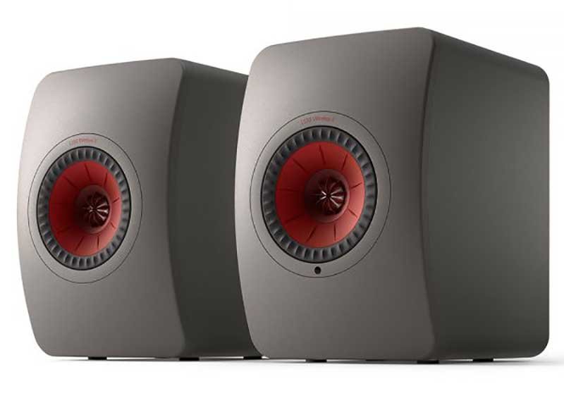 KEF LS50 Wireless II Titanium Grey Bookshelf Speakers (Pair)