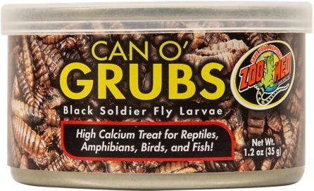 Zoo Med Can O Grubs Reptile Food， 1.2-oz bag