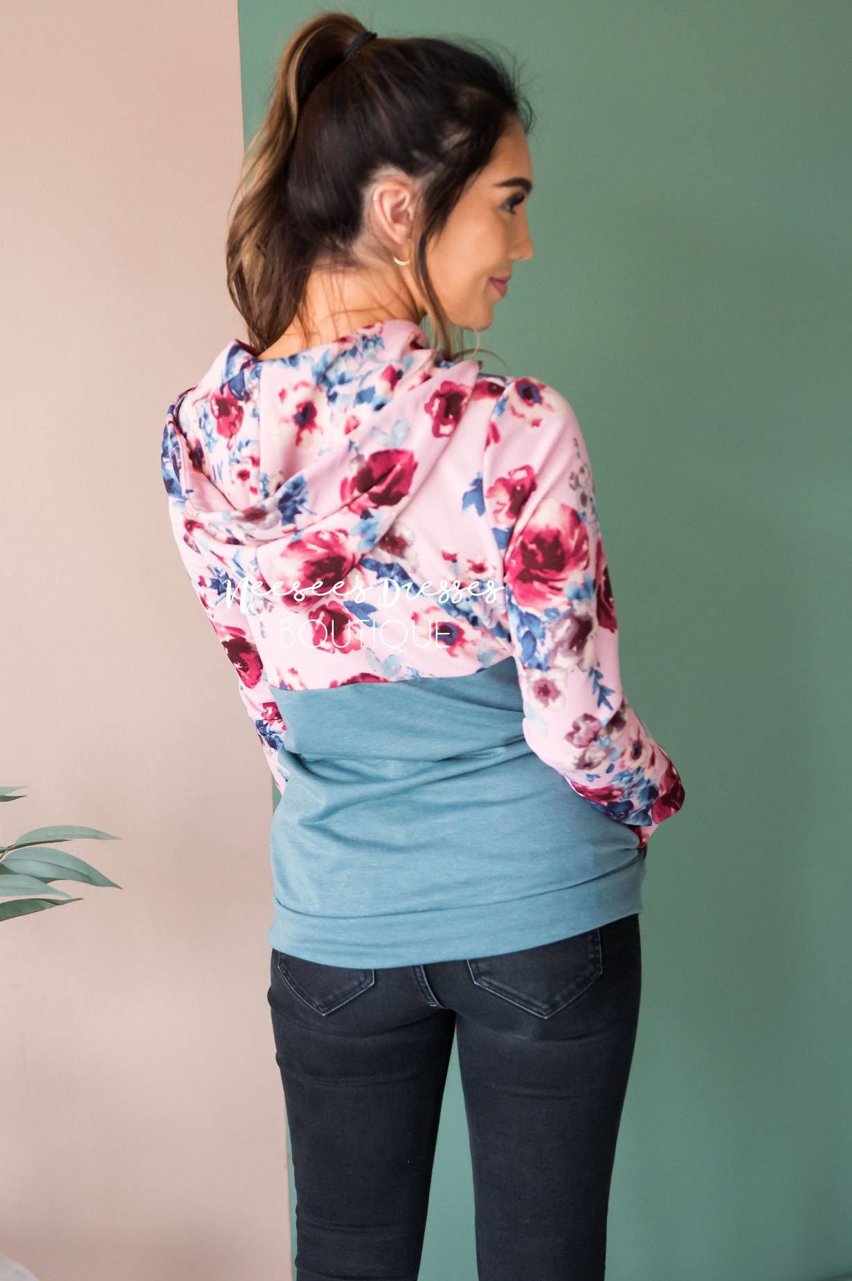 Fun and Fabulous Floral Hoodie