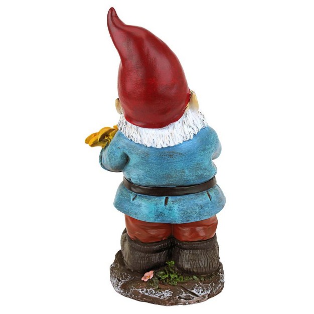 Design Toscano Sunflower Sammy Garden Gnome Statue Multicolored