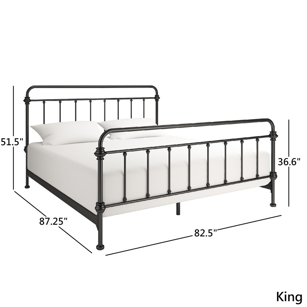 Giselle Antique Dark Bronze Iron Metal Bed by iNSPIRE Q Classic