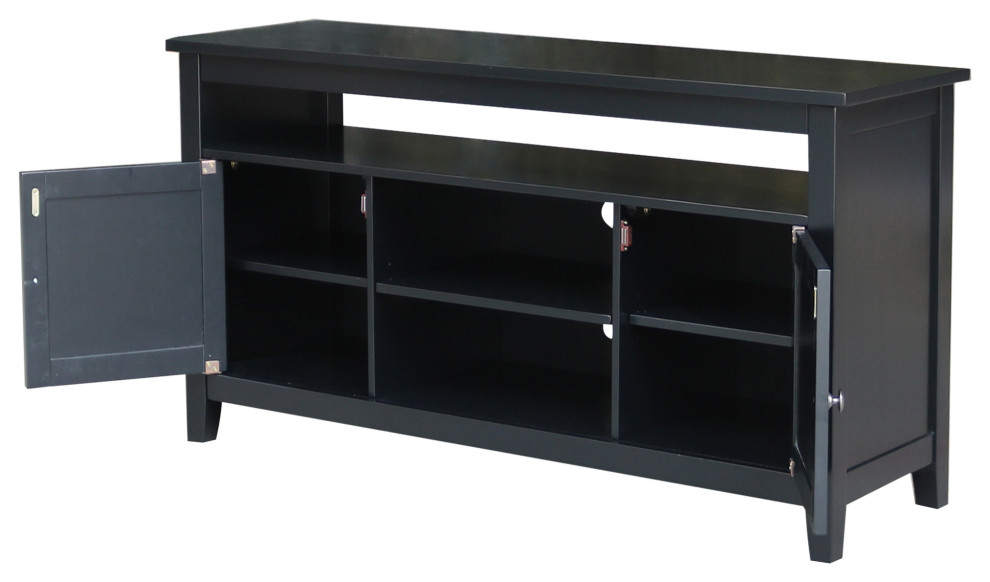 Entertainment / TV Stand with 2 Doors   Transitional   Entertainment Centers And Tv Stands   by International Concepts  Houzz