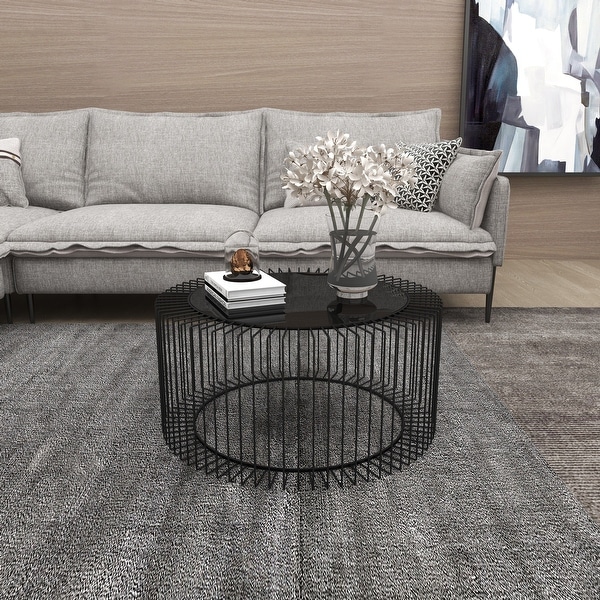 Contemporary Round Coffee Table， 32