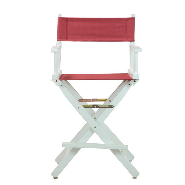 White Frame 24-inch Director's Chair