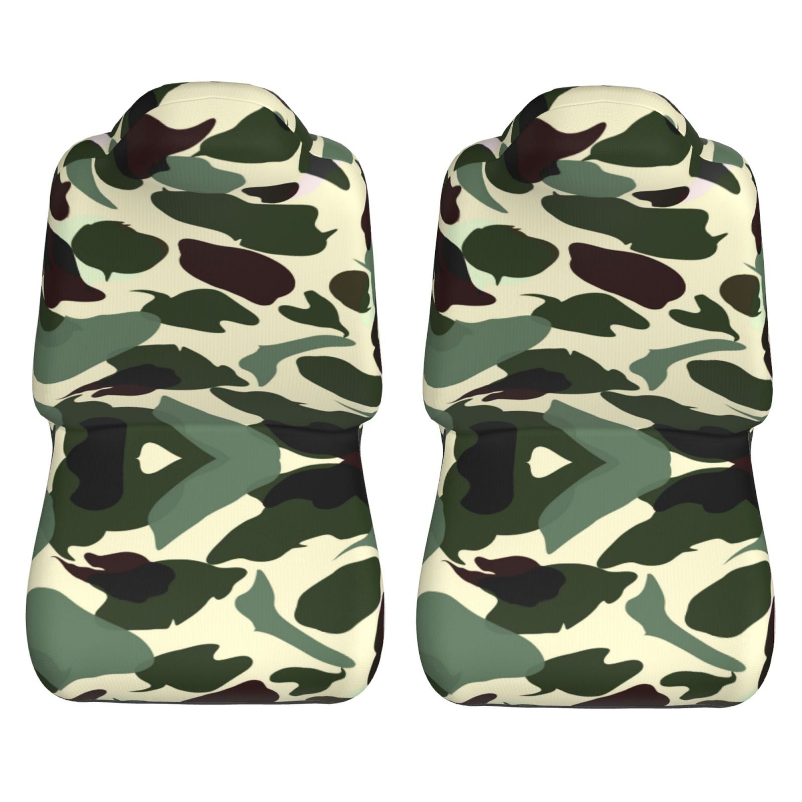 Camouflage Car Front Seat Covers Protectors ， Camouflage Automotive Seat Covers for Cars Trucks Suv