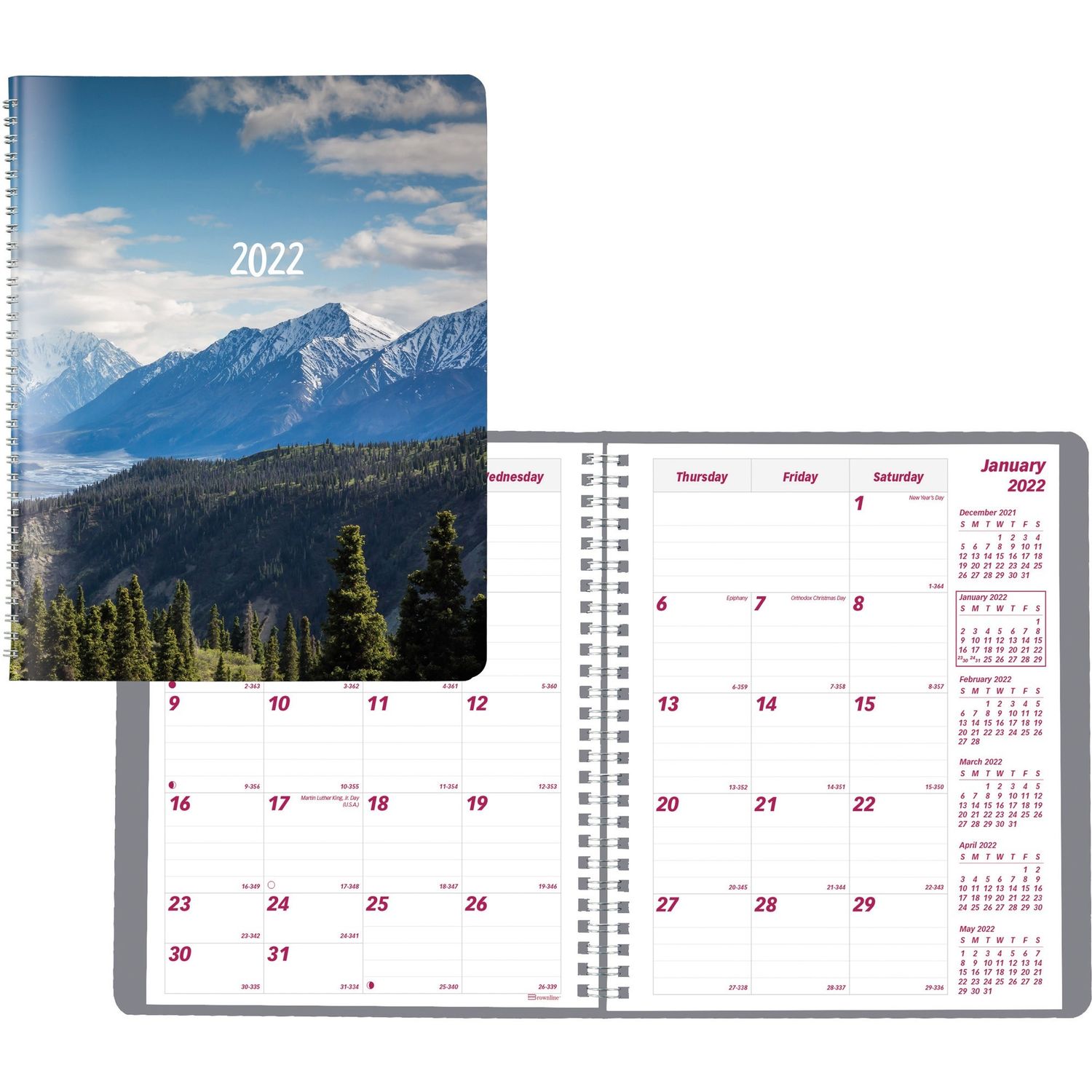 14-Month Planner by Dominion Blueline， Inc REDCB1200G04