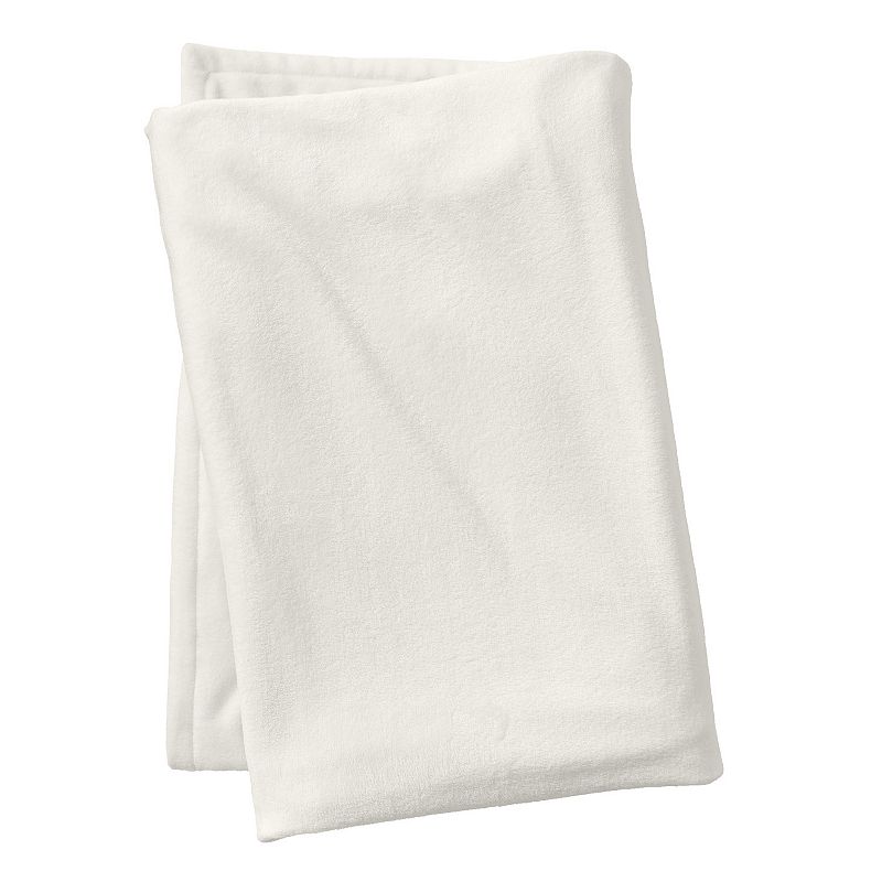 Lands' End Plush Fleece Solid Throw