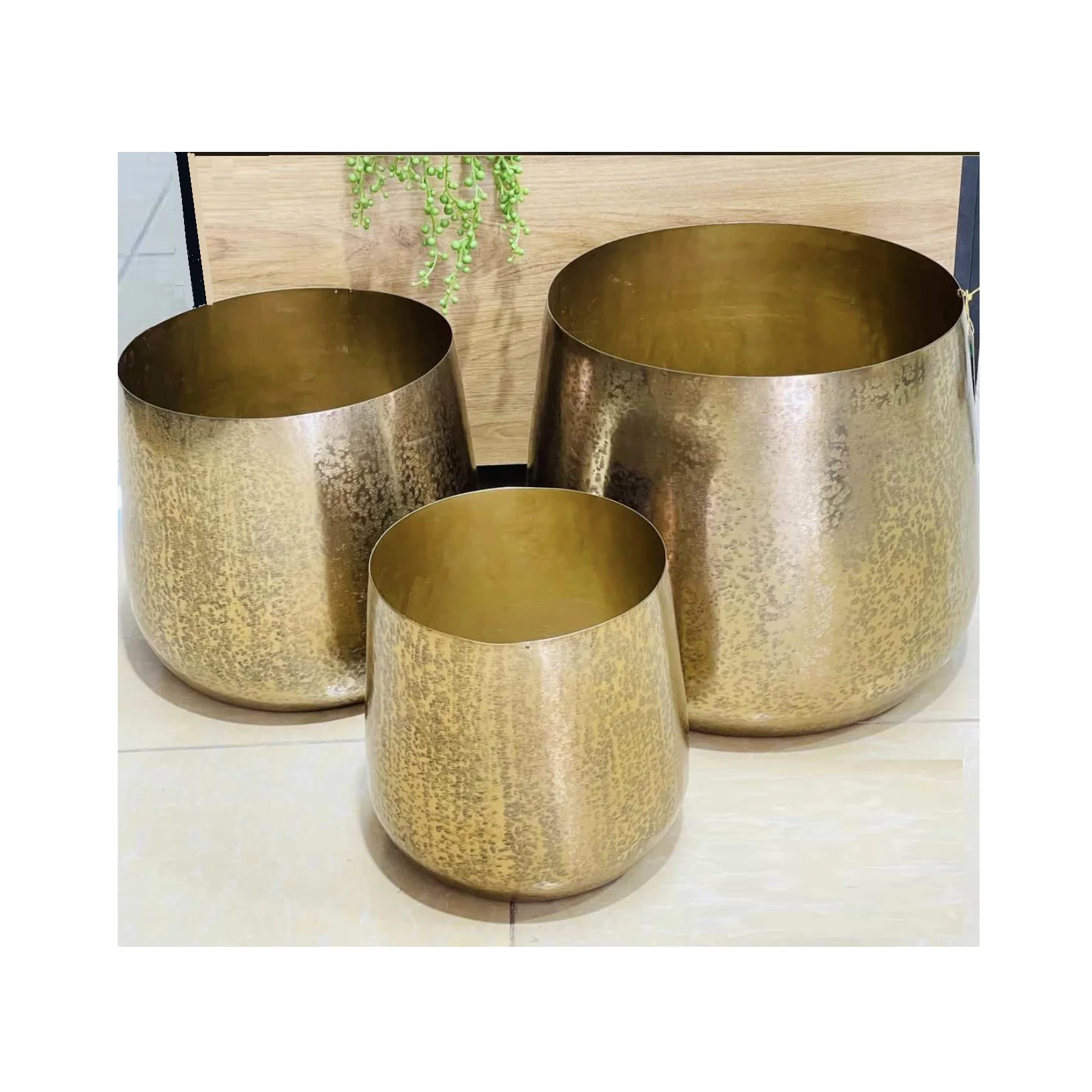 Home Interior Decoration Planter Wedding Tabletop Series Outdoor Indoor Home and Garden Supplies Large Metal Floor Planter