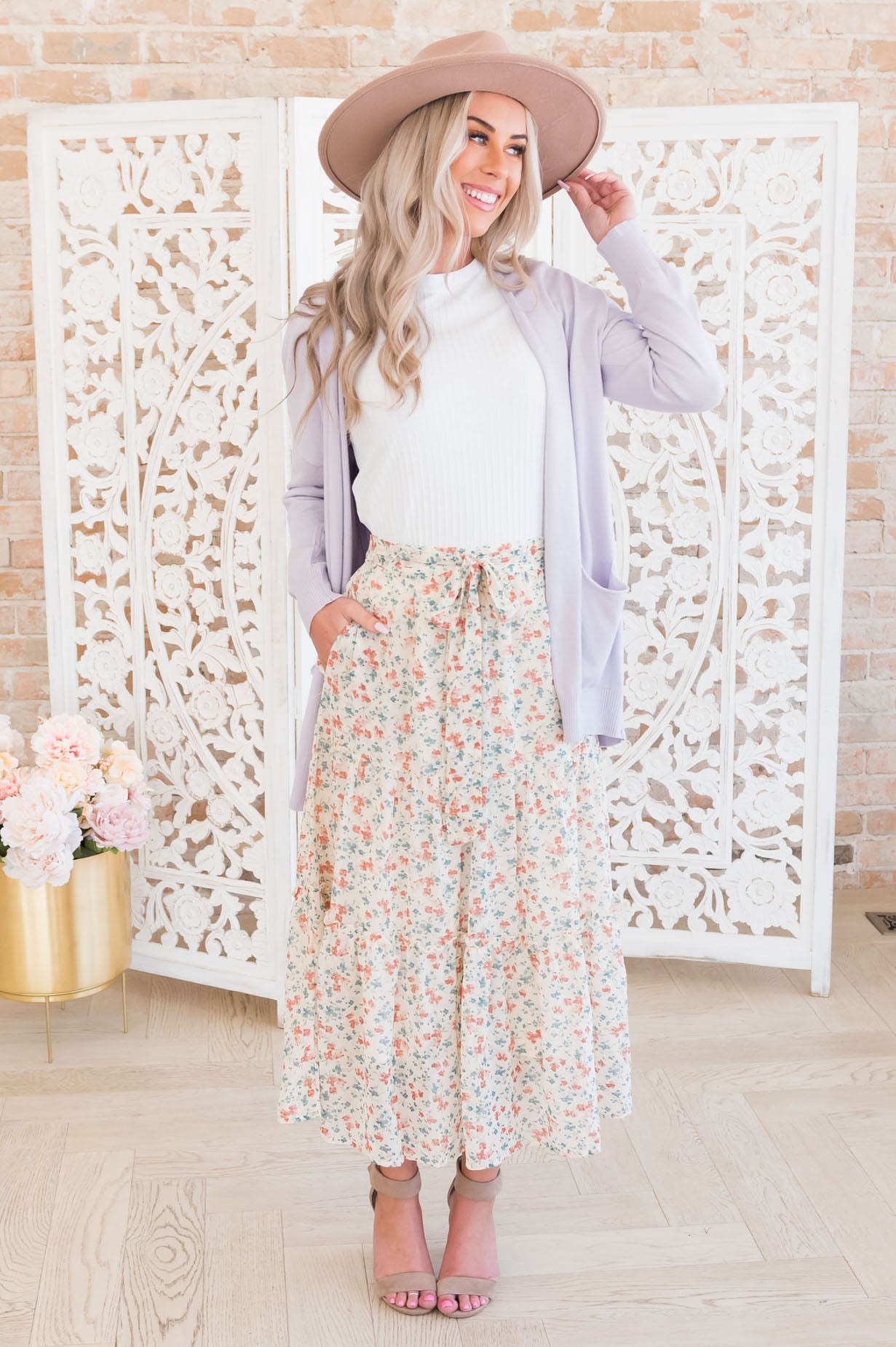 Waiting On Spring Modest Maxi Skirt