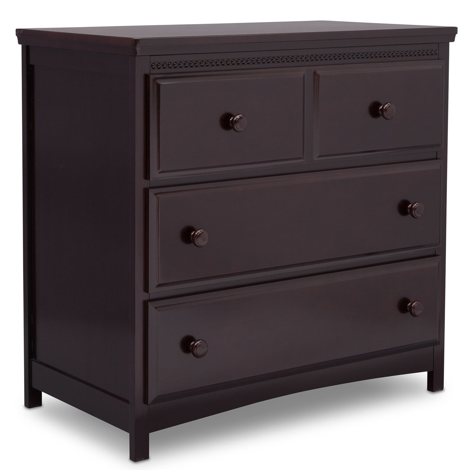 Delta Children Waverly 3 Drawer Dresser with Changing Top, Dark Chocolate