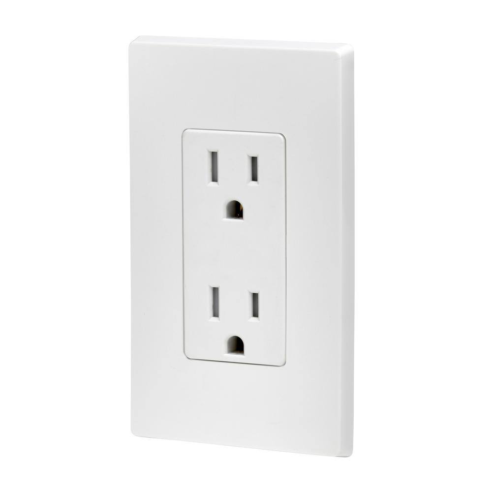 Leviton Decora 15 Amp Tamper Resistant Duplex Outlet White R57-T5325-0DW