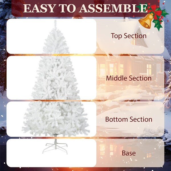 Artificial Christmas Trees With Foldable Metal Stand (6 / 7.5 / 9 ft.)