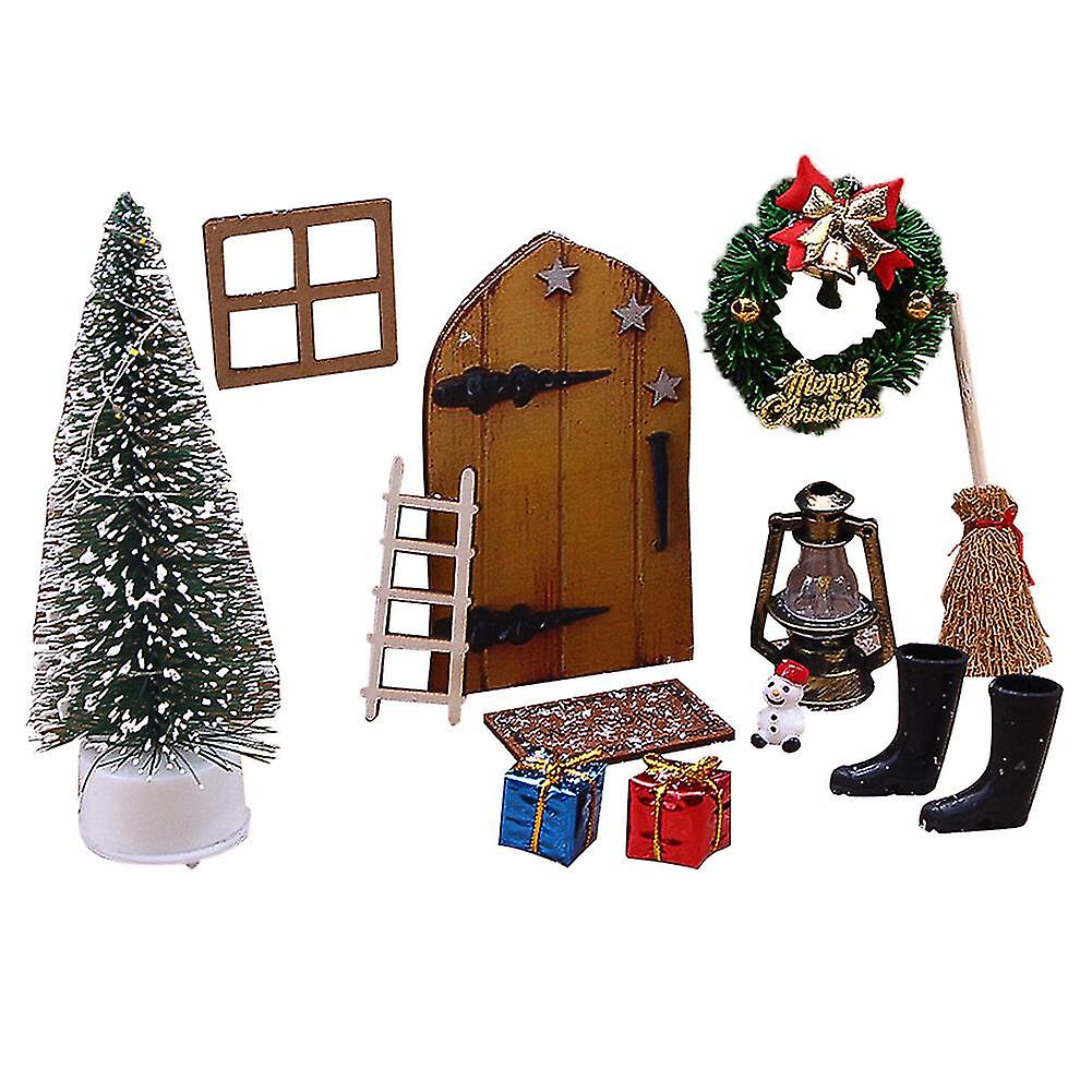 Dollhouse Christmas Decorations Fake Mini Tree