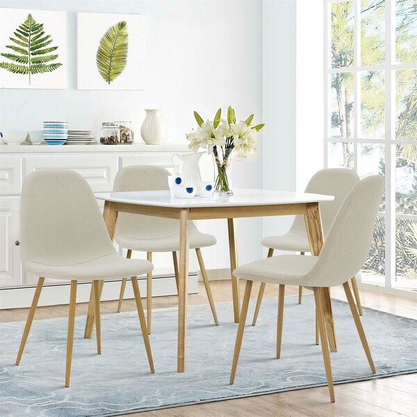 Modern Dining Chair set of 4 Line Kitchen Chairs