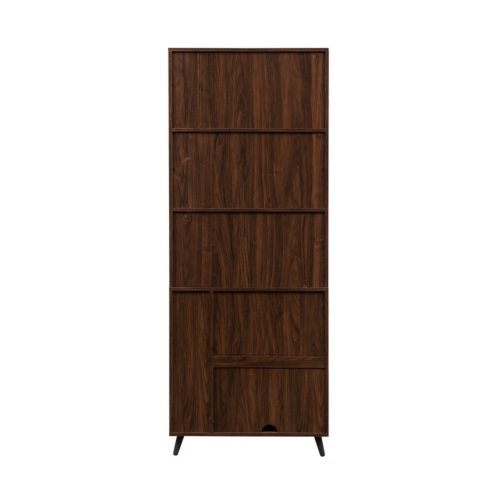 Middlebrook Modern Glass Shelf Accent Cabinet