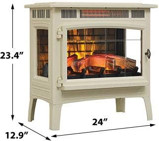 💝Last Day 70% Off✨ Electric Infrared Quartz Fireplace Stove with 3D Flame Effect