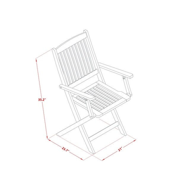 East West Furniture Patio Table Set