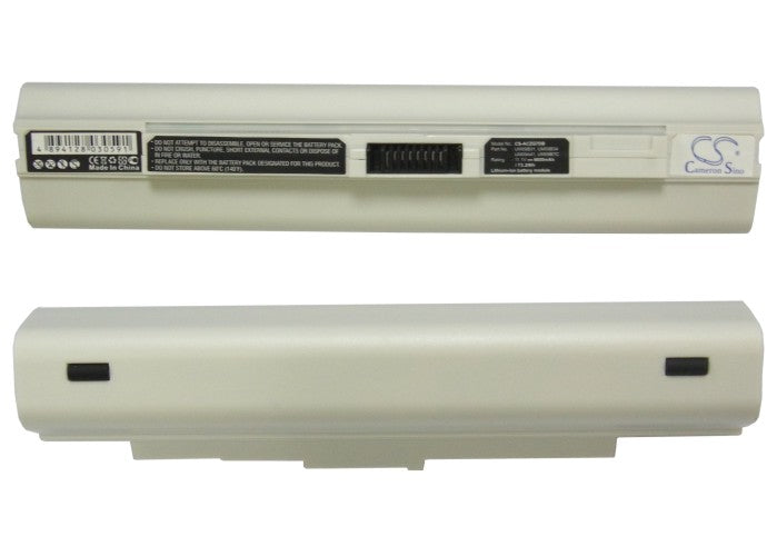 Acer Aspire One 531 Aspire One 751 A White 6600mAh Replacement Battery BatteryClerkcom Laptop and Notebook