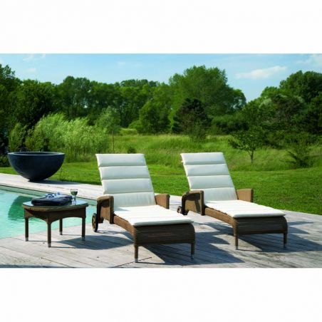 Bain de soleil VINCENT SHEPPARD Dovile - Chaise longue Lloyd Loom