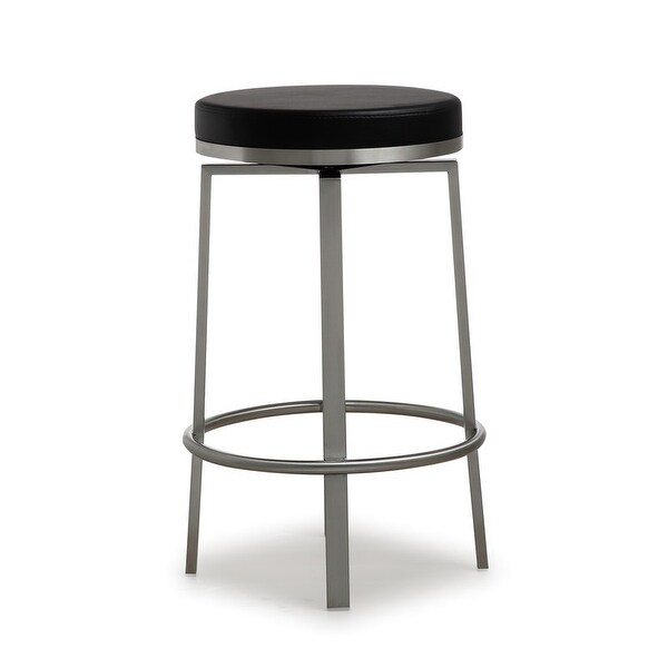 Pratt Black Steel Counter Stool - Set of 2