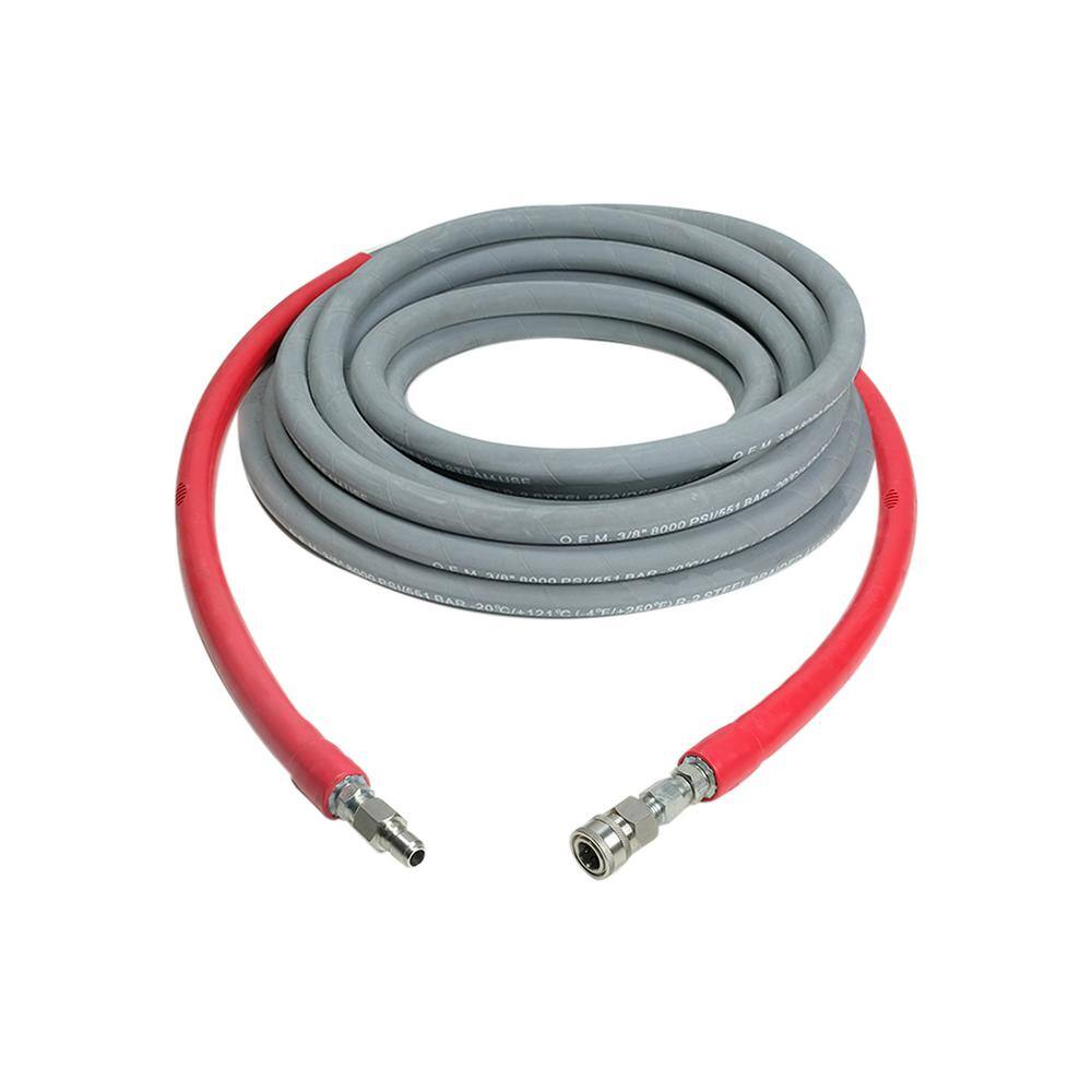 SIMPSON Wrapped Rubber 12 in. x 100 ft. x 10000 PSI Hot Water Pressure Washer Hose 41191