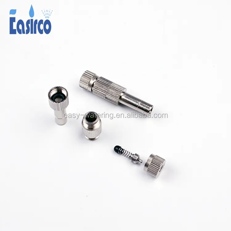 Brass sprayer slip lock mist nozzles quick connecting mist nozzles. nozzle with filter fog machine parts