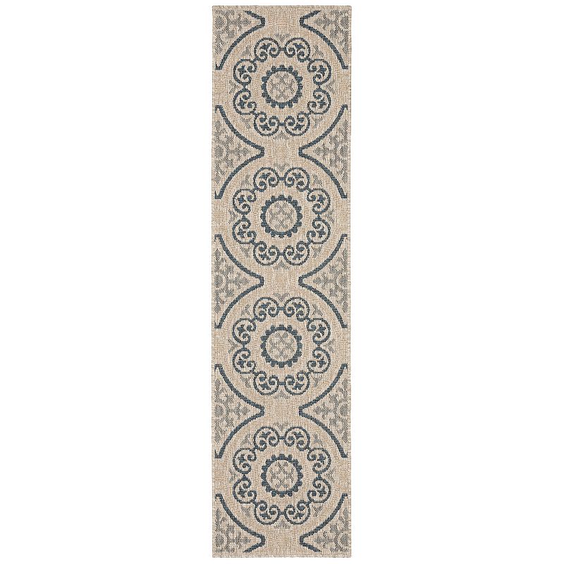 StyleHaven Lafayette Panel Medallion Indoor Outdoor Rug