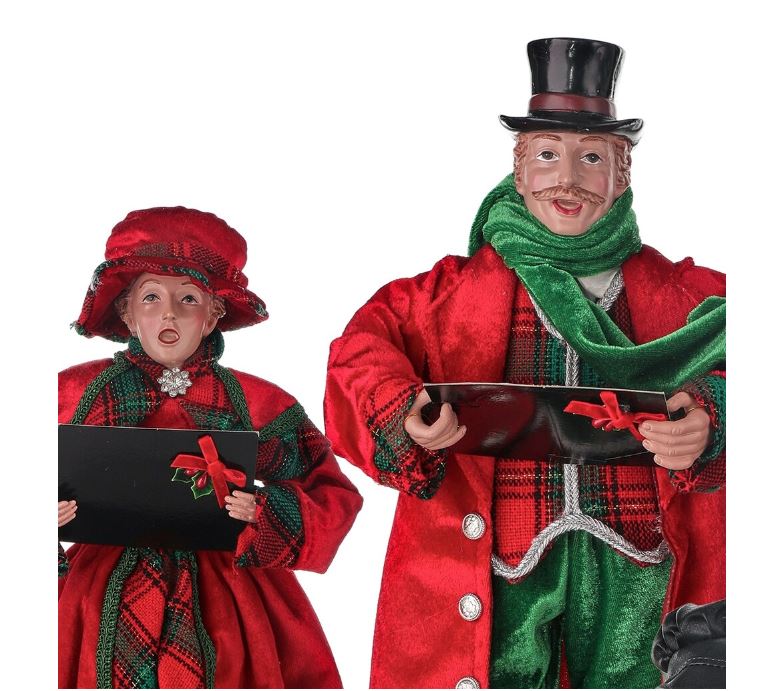 16 Traditional Carollers Set Of 4