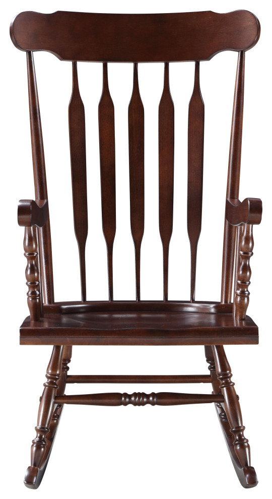 Acme Raina Transitional Rocking Chair  Cappuccino Finish 59934   Traditional   Rocking Chairs   by Acme Furniture  Houzz