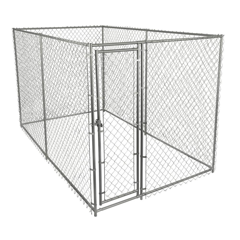 PRIVATE BRAND UNBRANDED 6 ft. x 10 ft. x 6 ft. Outdoor Chain Link Dog Kennel 308595B