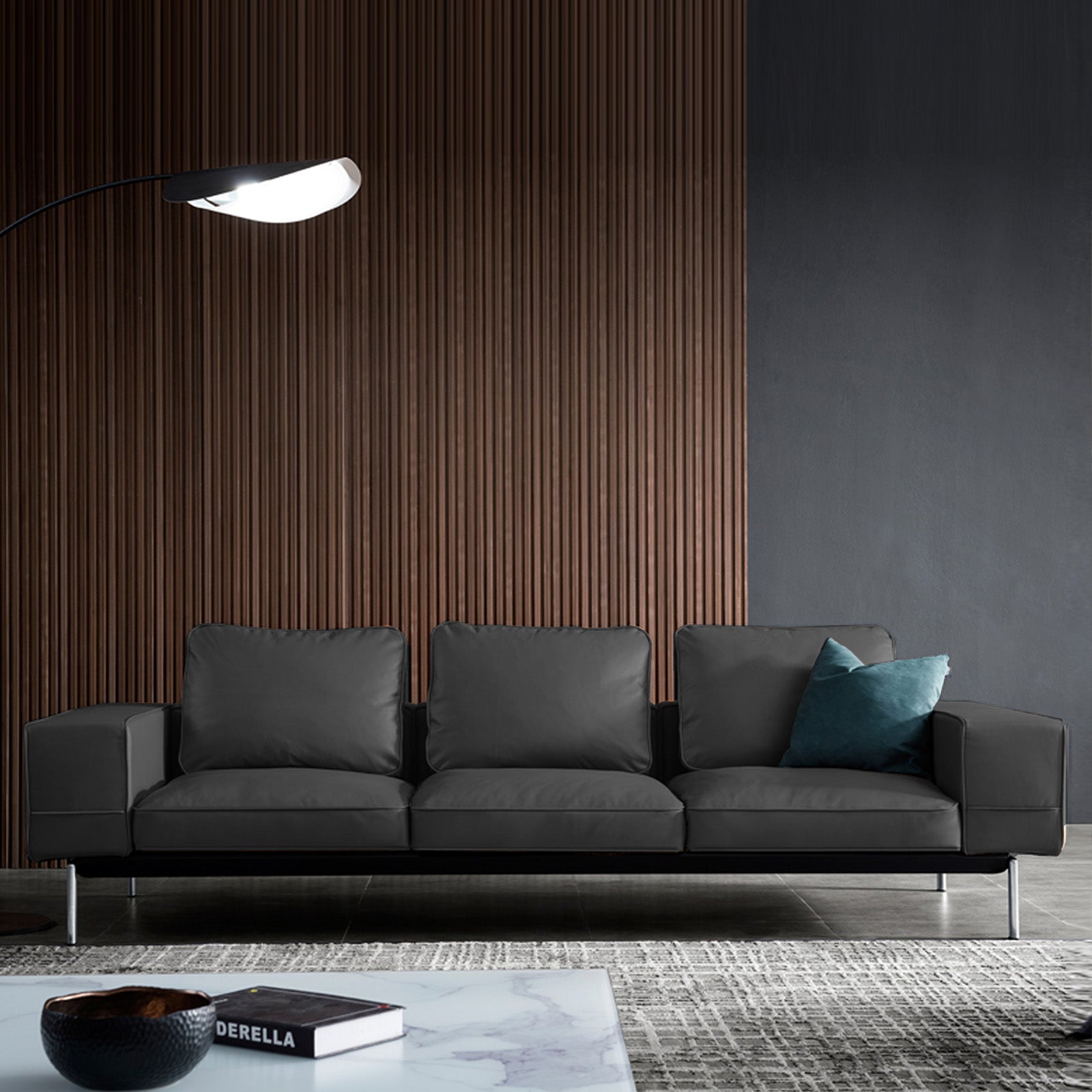 Lorraine Classic Sofa Sf019-3-Darkgrey