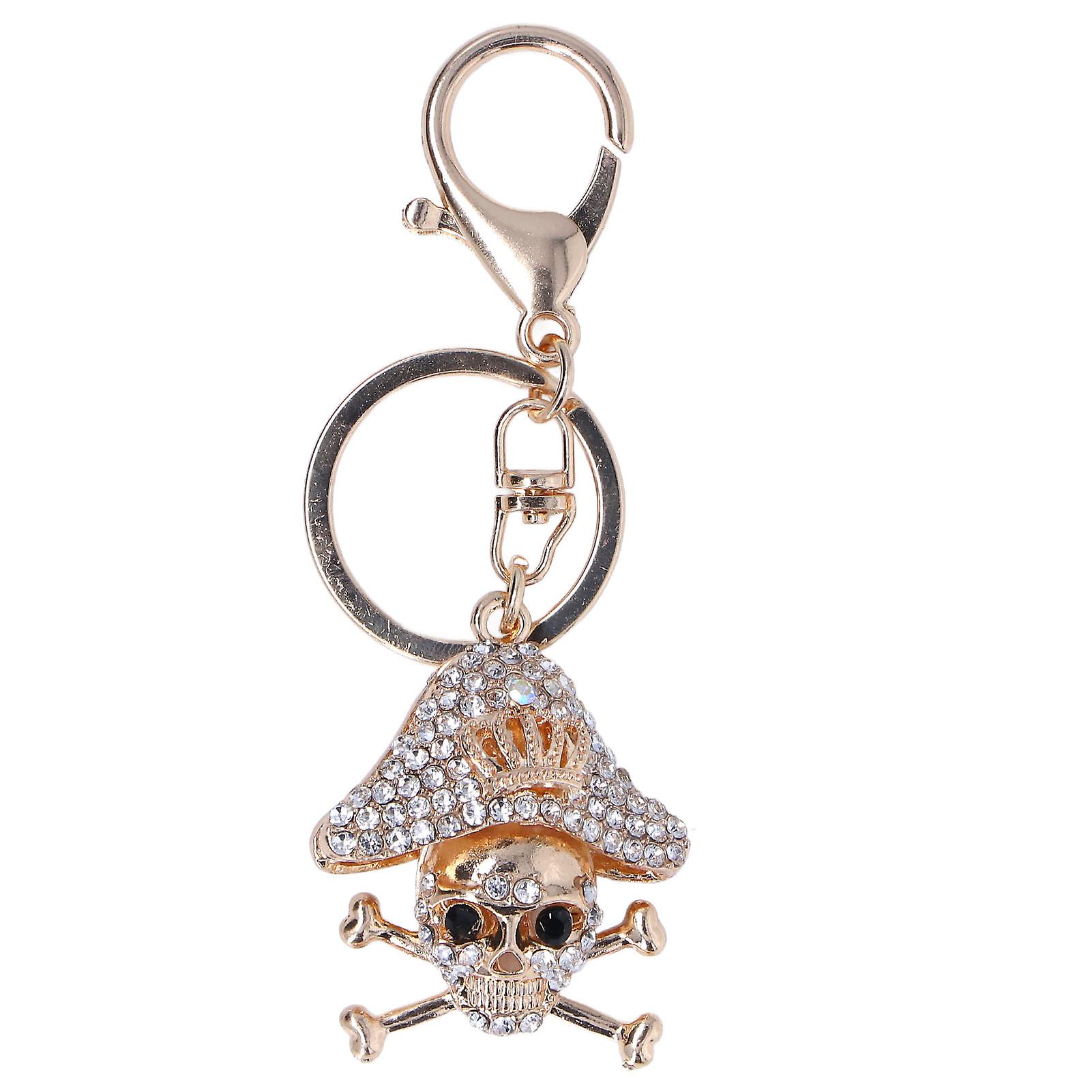 Bag Keychain Individual Fashionable Wearable Multi Purpose Skull Keychain For Gifts Decorative Pendant3908 White