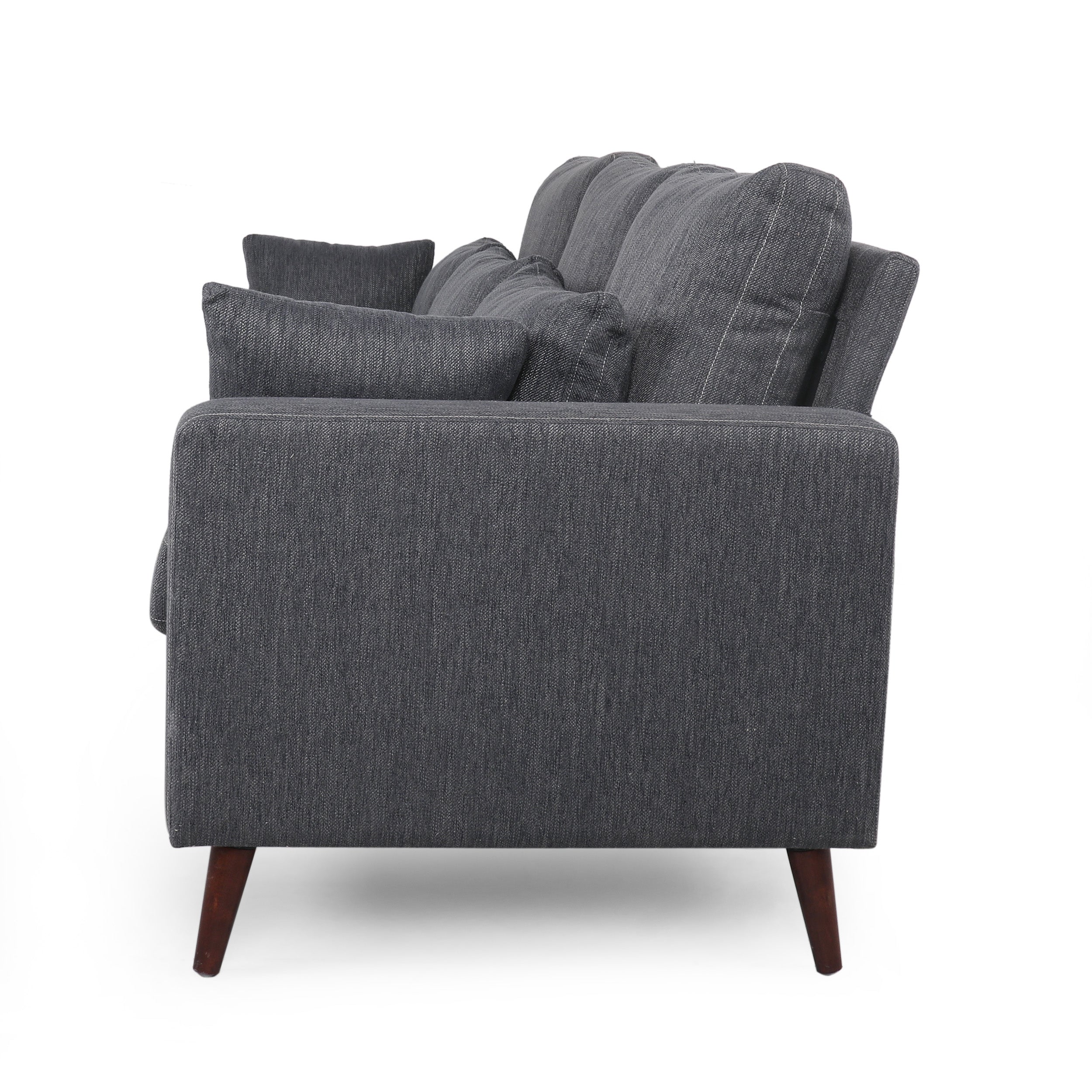 Elleah Contemporary 3 Seater Fabric Sofa