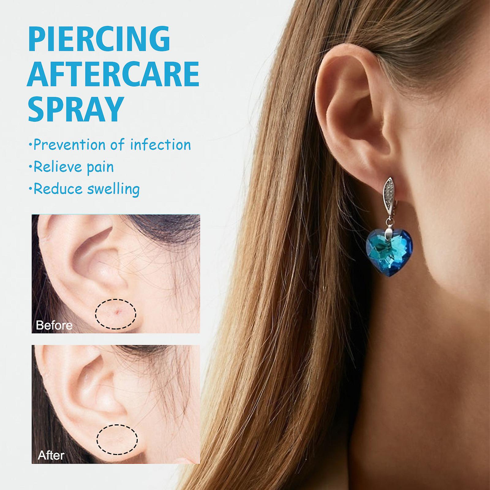 Ear Hole Care Spray Ear Piercing Cleansing Anti-blockage Odor Reduction Swelling Spray To Relieve Pain