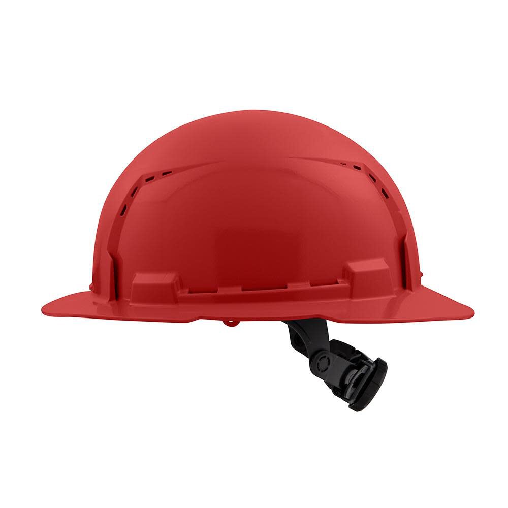 MW Red Full Brim Vented Hard Hat with 6pt Ratcheting Suspension Type 1 Class C 48-73-1229 from MW