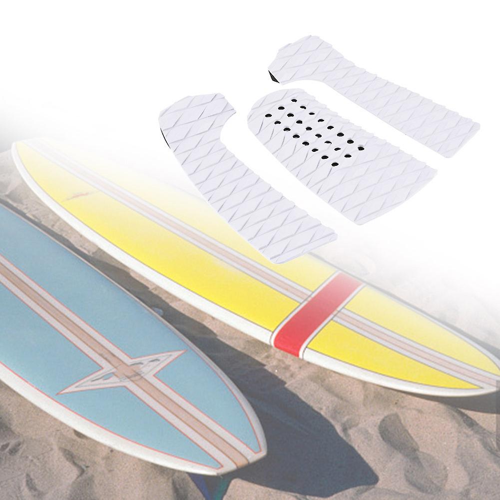 1 Set Eva Surf Surfboard Anti-skid Pad Short Board Foot Pad(white)