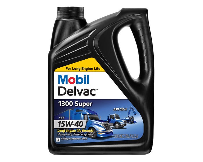 Mobil Delvac 1300 Super Heavy Duty Diesel Engine Oil 15W-40， 1 Gallon - 122492