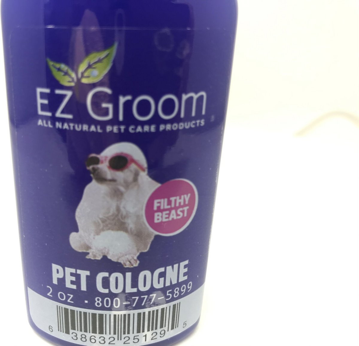 EZ Groom Filthy Beast Scent Dog and Cat Cologne， 2-oz bottle