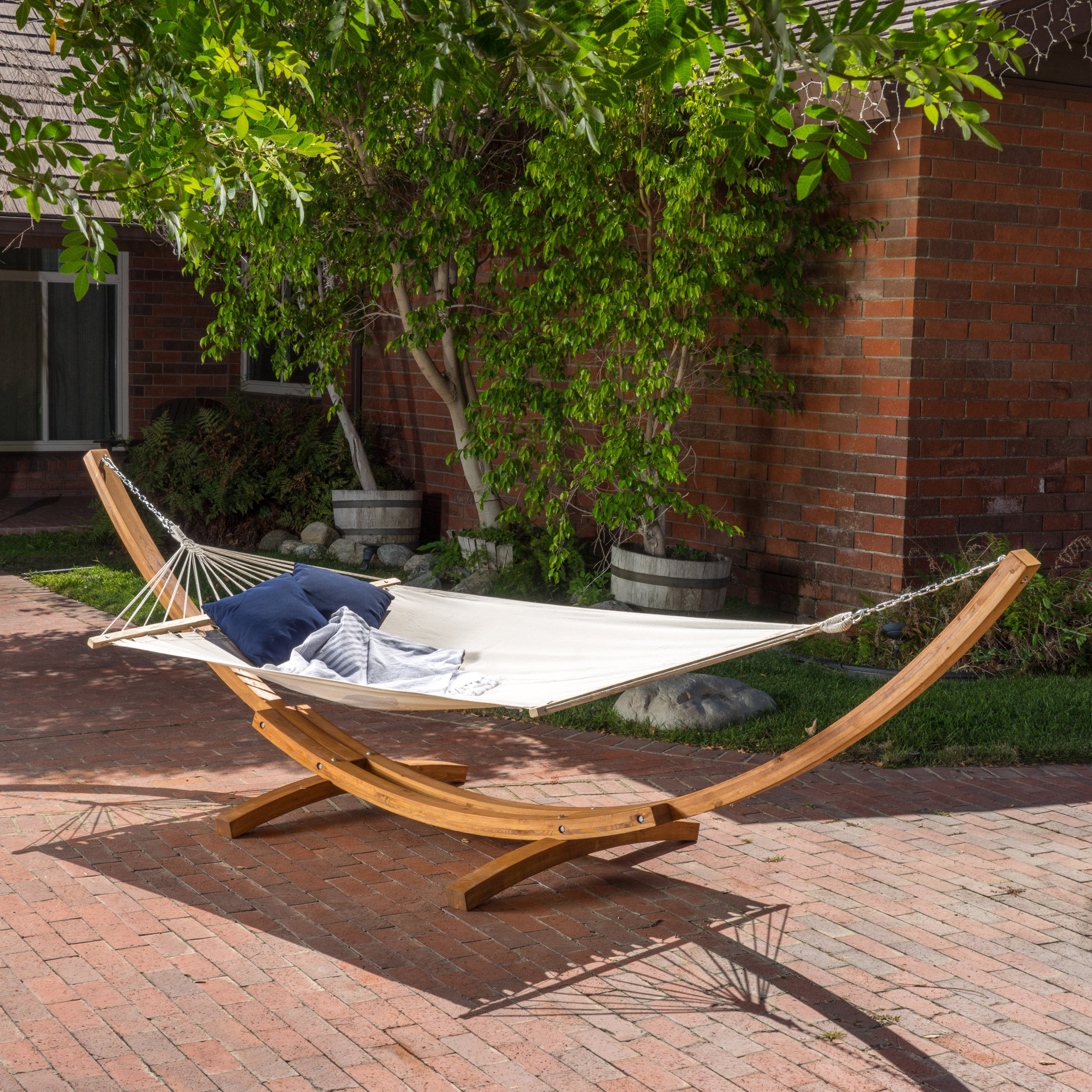 Weston Outdoor Hammock w/ Wooden Base