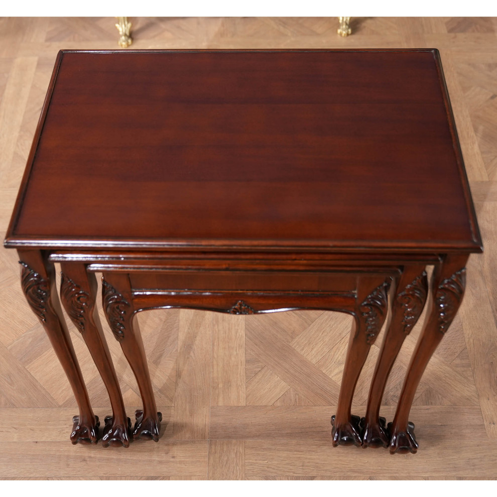 Chippendale Nesting Tables   Victorian   Side Tables And End Tables   by Niagara Furniture  Houzz