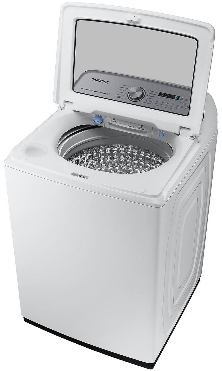  5.2 Cu. Ft. White Large Capacity Smart Top Load Washer With Super Speed Wash