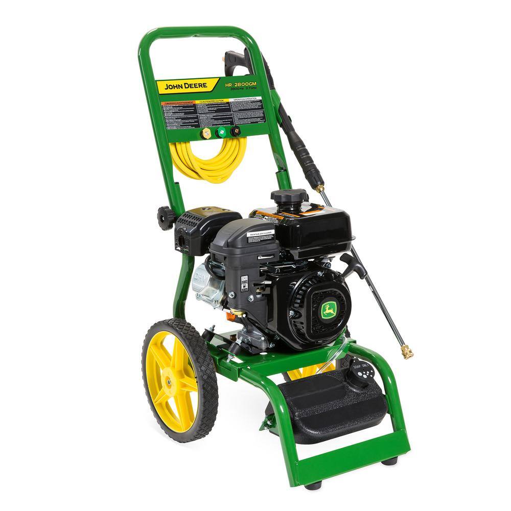 John Deere 2800 PSI 2.7 GPM Gas Cold Water Pressure Washer HR-2800GM